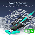 1300Mbps WiFi USB Adapter Dual Band 2.4G+5.8G Driver - free 4 Antennas 3.0 High - Speed Wireless Card - Visuel 5 | SAMAG