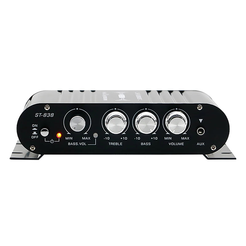 ST-838 Home Theater Amplifiers HiFi 2.1 Channel Power Amplifier Stereo Bass Sound Car Home Amp Media Player Subwoofer Amplifier