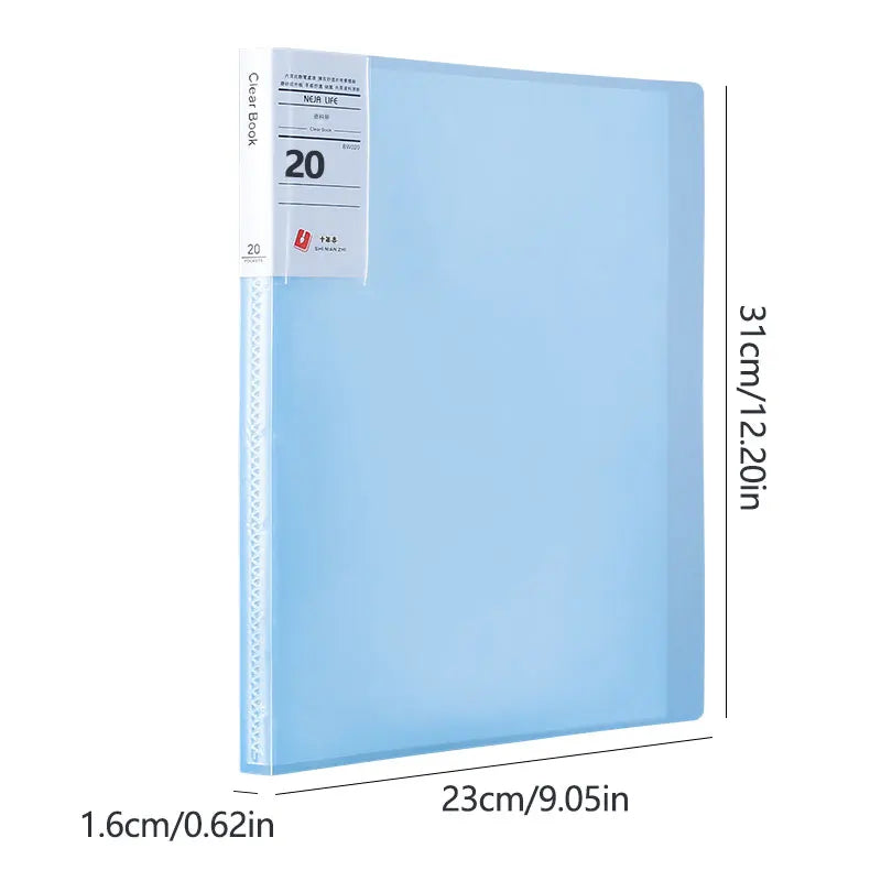 A4 Semi Transparent PP Brochure, Multiple Page Sizes To Choose From, Classified Insert Folder, Conference Document Organization,