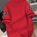 Men's Los Angeles 23 Basketball Jersey V-Neck Short-Sleeved Casual And Sports T-Shirt With Digital Print