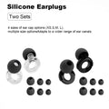 Quiet Ear Plugs for Noise Reduction – Super Soft, Reusable Hearing Protection for Sleep,Swim, Work 8 Ear Tips in XS/S/M/L
