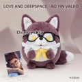 Anime Game Love And Deepspace Cosplay Ao Yin Valko 10 Cm Kawaii Wolf NO.1 Nunu Stuffed Figure Doll Prop Doll Plush Birthday Gift