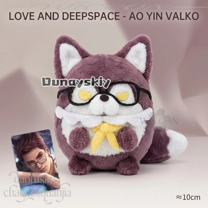 Anime Game Love And Deepspace Cosplay Ao Yin Valko 10 Cm Kawaii Wolf NO.1 Nunu Stuffed Figure Doll Prop Doll Plush Birthday Gift