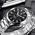CUSTOM Logo Diy 41mm NH35 Mechanical Automatic Men's Sapphire Crystal Watch Luminous Markings Stainless Steel Waterproof Watches