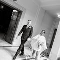 OLOEY Customized Off White Short Wedding Dress - View 3 | SAMAG