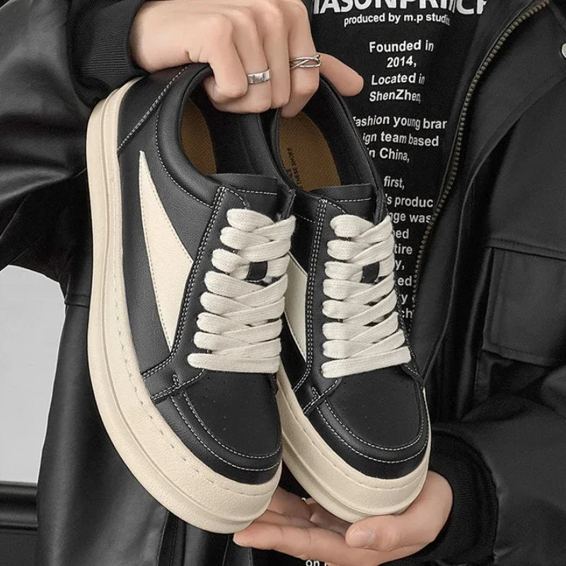 Street Style Men's Skateboard Shoes Original Black Designer Shoes Man Platform Sneakers Comfortable Casual Sports Shoes For Men