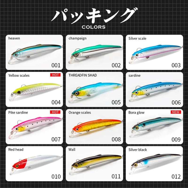 Hunthouse Saruna Minnow 90&125&147mm Floating Lure - View 5 | SAMAG