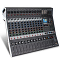 12-Channel Professional Audio Mixing Sound Board Console  Features 99-Bit DSP USB MP3 for PC Recording XLR Mic Jack