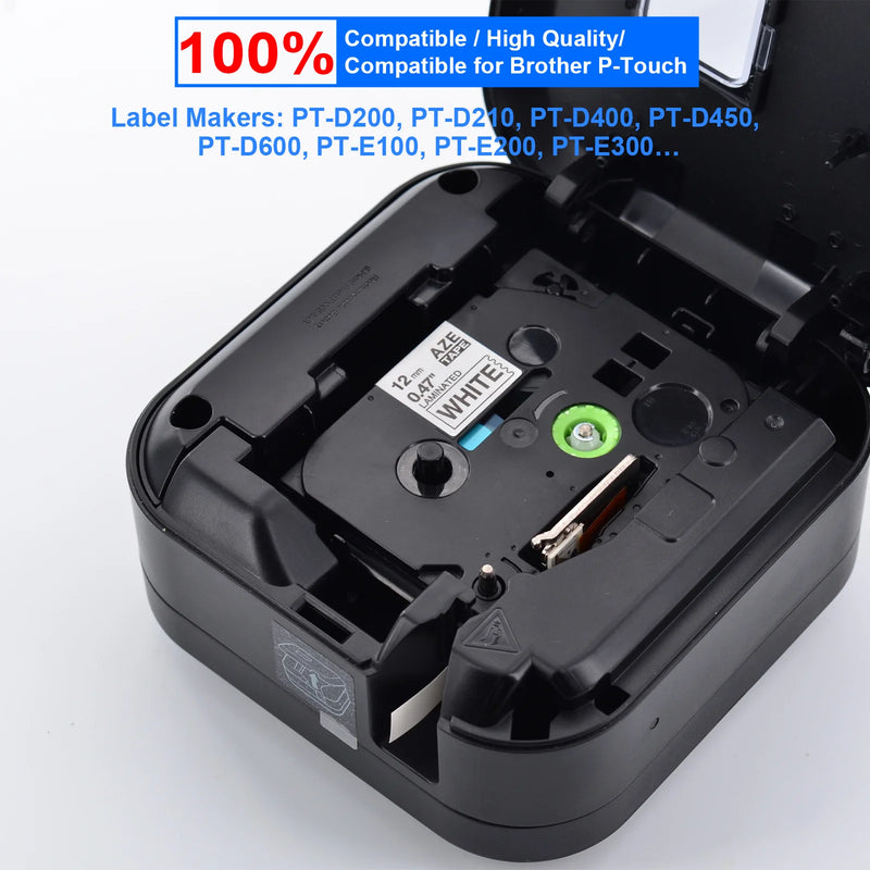 5PK/10PK Label Tape Compatible For Brother TZ Tze-231 131 631 6/9/12mm Laminated Label Cassette For Brother P-Touch Label Maker