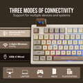 Custom EPOMAKER RT100 95 Gasket Mounted Wired Bluetooth 2.4G Wireless Mechanical Keyboard with Multimedia Knob Mini Display Gift