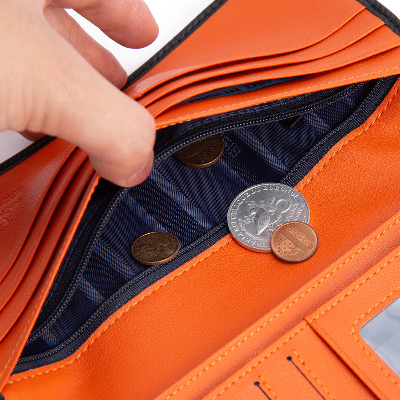 BISON DENIM Genuine Leather Long Wallet Business Men's Soft Thin Wallet Card Holder Luxury Brand Design Handy Male Purse Bag