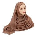 2024 Muslim Modal Rayon Cotton Hijab Shawls For Women Plain Scarf Big Size Headscarf Islamic Turban Headband 190*85cm
