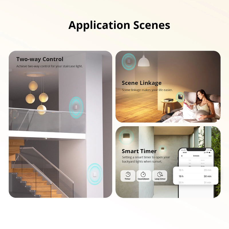 Itead SONOFF ZBMINI-L2 Zigbee DIY Smart Switch Module No Neutral Wire Required 2 Way Control For Smart Home Automation