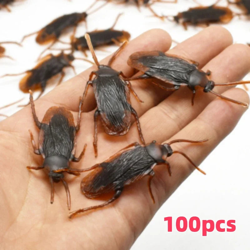 Rubber Cockroach Prop Realistic Fake Prank Joke Toy for Halloween Party Cosplay Special Lifelike