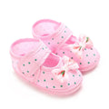 Pink Newborn Baby Baptismal Shoes Are Soft - View 12 | SAMAG