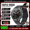 TANK Ultra 1400mAh Battery Military Smart Watch 10ATM Waterproof Heart Rate Tactical LED Flashlight Men - Visuel 14 | SAMAG