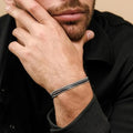 4pcs Men's Chain Bracelets,Stainless Steel Adjustable Box Chain Wristband,Stylish European Male Jewelry Gifts