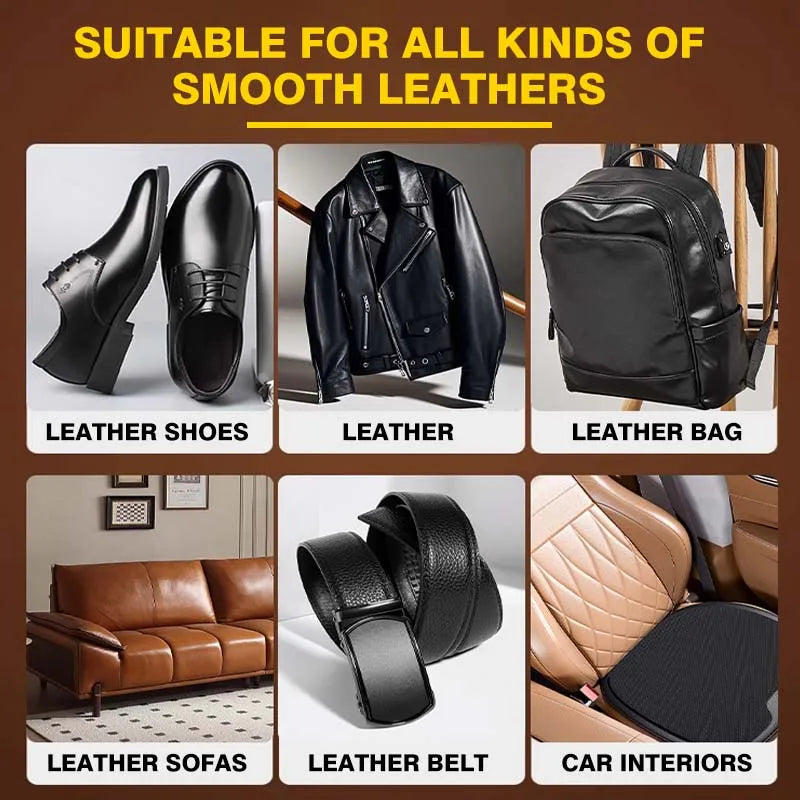 Ifubo Leather Shoes Care Oil, Multi-Purpose Leather Maintenance Polish For Shoes Bag Sofa, Waterproof Protective Gloss Paste
