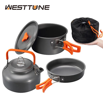 WESTTUNE Camping Cookware Kit Aluminum Outdoor Portable | SAMAG