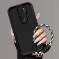 For OPPO A9 2020 Case OPPO A5 2020 Phone Case Oppo A9 2020 Wrist strap Lanyard Matte Back Cover Skin Feel Protection Shockproof