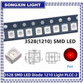 100pcs/lot 3528 1210 Diode SMD LED Diodes Kit Green RED WARM White ICE Blue Yellow Pink Purple-UV Orange rgb PLCC-2 High Quality