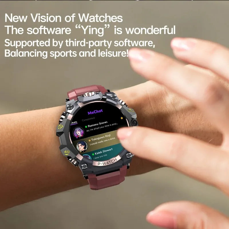 New Q668 Independent SIM Smart Watch 4G Full Netcom Front Dual Cameras Android System, Heart Rate & Step Count Sports Wristwatch