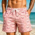 Fun Cute Cartoon Duck Pig Pattern Funny Swimming Shorts | SAMAG