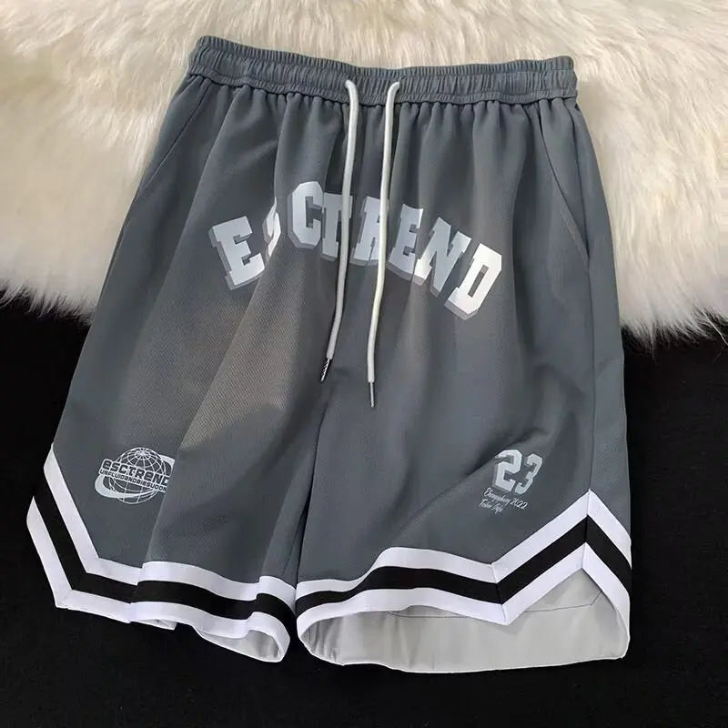 Summer American basketball shorts, cropped shorts, men's and women's breathable sports pants, big size, versatile and loose