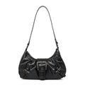 Retro Y2K  Pleated Hobo Shoulder Bag for Women Hot Selling Maillard Style Underarm Bag Clutch Handbags for Travel Work Shopping