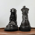 Goodyear welted Heavy Industry Horse Leather Retro  Boots High Top leather sole couple designer women Boots