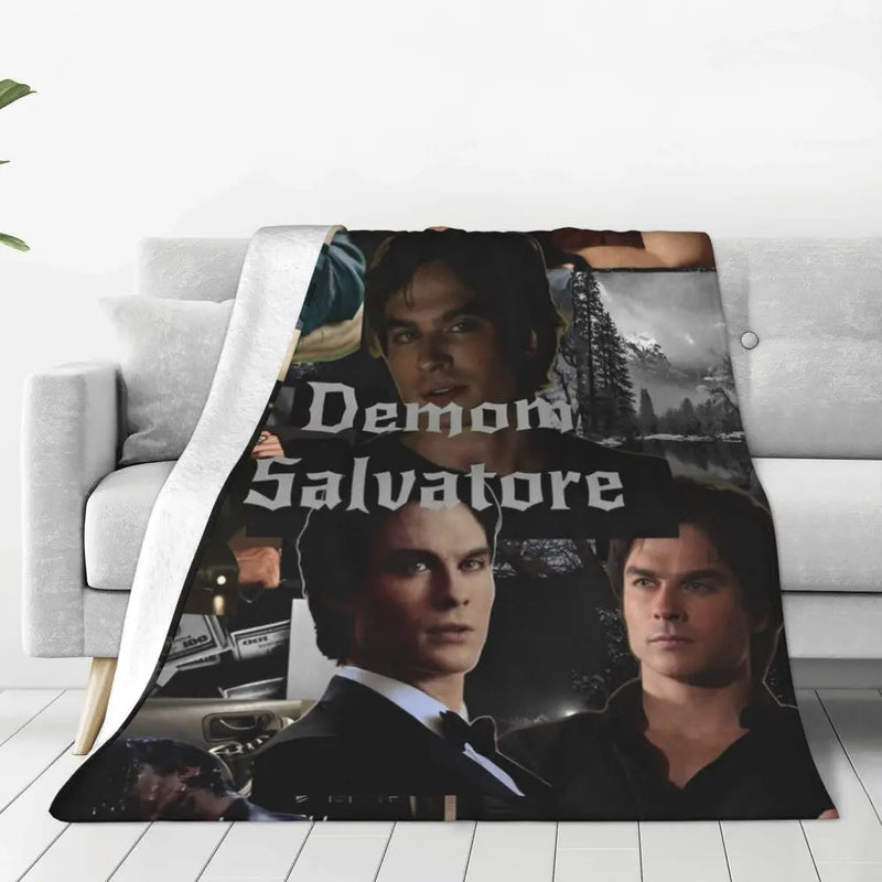 The Vampire Diaries Damon Salvatore Blanket