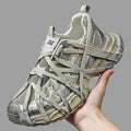 Men's Lace Up Street Sneakers Niche Thick Splicing Mixed Color Sports Shoes Arrival Vulcanization Shoes Punk Breathable Women
