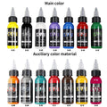 KVM 1oz (30ml) 7/14 Colors Professional Tattoo ink for Body Art Natural Plant Micro Pigment Permanent Tattoo Ink For Body Paint