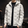 2026 Men's Thicked Down Cotton Jacket New Autumn Winter Warm Hooded Parkas Men Casual Zip Cotton-padded Coat Windproof Outerwear
