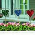 Garden Decors for Outside,Metal Love Heart Decorative Garden Stakes Yard Art Garden Decorations for Outdoor Pathway 37JD