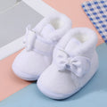 Baby Non-Slip Toddler Boots, Cute Bow Design, Soft Flat Shoes for Infants, Suitable for Indoor Holiday Parties and Gatherings.