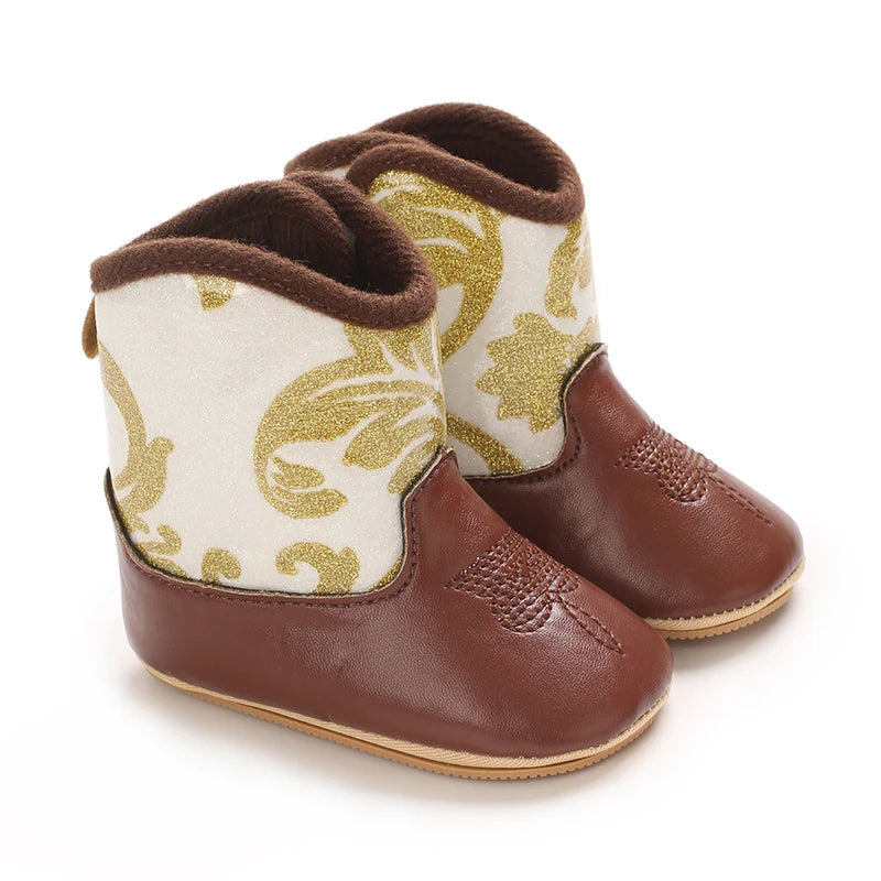 0-18M Infant Baby Autumn Winter Short Boots Soft Cotton Material Rubber Sole Warm Casual Walking Boots