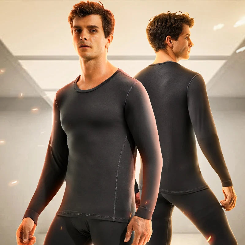 Thermal pants men's long Johns plus fleece thickened inside to wear tight bottom cold proof thin cotton pants wool pants spring