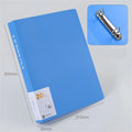 2/4 Hole A4 Binder Folder Pp Folder D-Type Clip Office Storage File Ring Waterproof Test Paper Data Storage Folder Office Supply