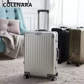 COLENARA Suitcase Full Aluminum Magnesium Alloy Boarding Box Large Capacity Trolley Case 20"24"26"29 Inch Travel Bag Luggage