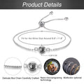 Custom Photo Bracelet Personalized Projection with Picture Inside 100 Languages I Love You Stainless Steel - Visuel 6 | SAMAG