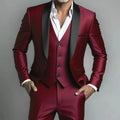 Men Formal Slim Fit Tuxedo Prom Suit Male Groom Wedding Blazers High Quality Groomsman Luxury Dress Business Banquet Party Suit