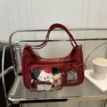 Korean Crossbody Bag Unique Japanese Designer Handbag Preppy Purse High-Quality Ita Bag For K-Pop Enthusiasts Everyday Use
