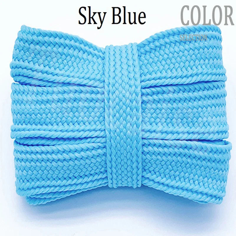 Flat Wide Shoelaces 2cm 1Pair Thick Soft Casual Sneakers Running Sports Shoe Laces 100/120/140/160CM Fashion Shoes Accessories