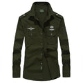 Men's Spring Cotton Casual Shirt Military Tooling | SAMAG