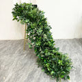 Uflower White Rose Cherry Blossom Wedding Arch Floral Row - View 6 | SAMAG