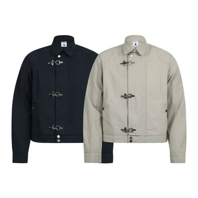 Subculture Harajuku Vintage Safari Coats Men Hooded Loose | SAMAG