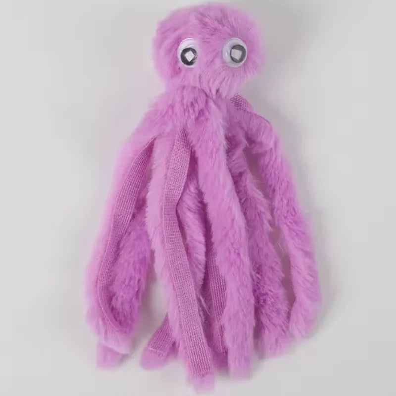Interactive Octopus Plush Cat Toy Bite Resistant Cute Pet Supplies for Kittens And Cats Playful Chew Toy