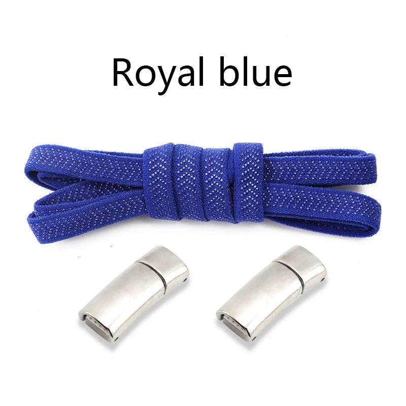Metal Lock Magnetic Shoelaces Flat Sports Enthusiasts No Tie Shoe Laces Safe And Reliable Lazy Shoelace Rubber Band Shoestrings