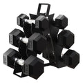 Premium Rubber Encased Hex Dumbbell Set, 46LBS / 60LBS | SAMAG